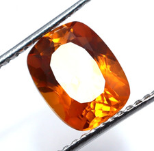 Kissen Schliff Orange Saphir