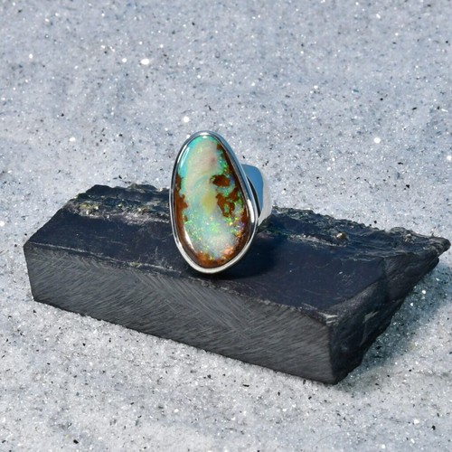 Boulder opal ring 925er - opal,