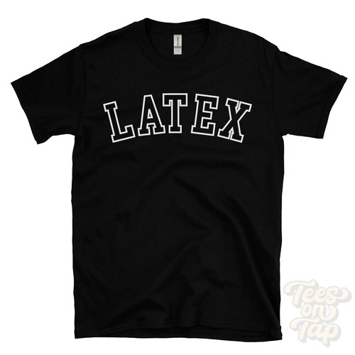 Latex shirt retro varsity - latex,