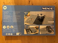 Herdabdeckplatten Set Wenko alle Herdarten Glas 2 Platten