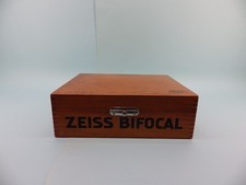 Carl Zeiss Jena, Gläserkasten Holz, 1930er Jahre, Bifocalgläser, Optiker