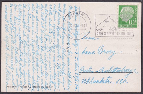 Maschinenstempel aachen 1954 - maschinenstempel,