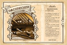 Holzschild 18x12 Dachdecker