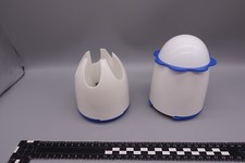 Tupperware Oceano Zahnbürsten Pinsel Halter + Behälter für Watte Stäbchen