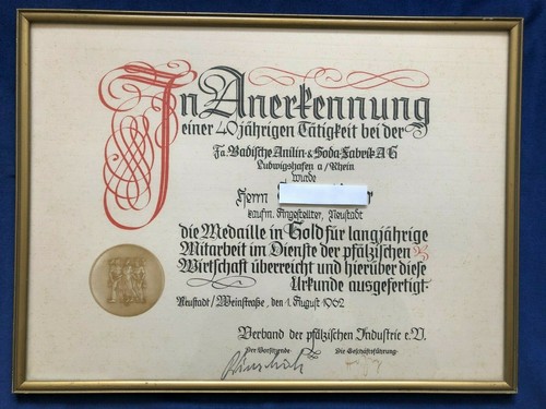 Urkunde für jahre - für, 40