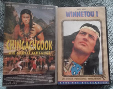 2 x vhs Winnetou I & Chingachgook Die Große Schlange