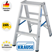 Stehleiter Aluleiter Doppelleiter KRAUSE 124715 Trittleiter Klapptritt STABILO