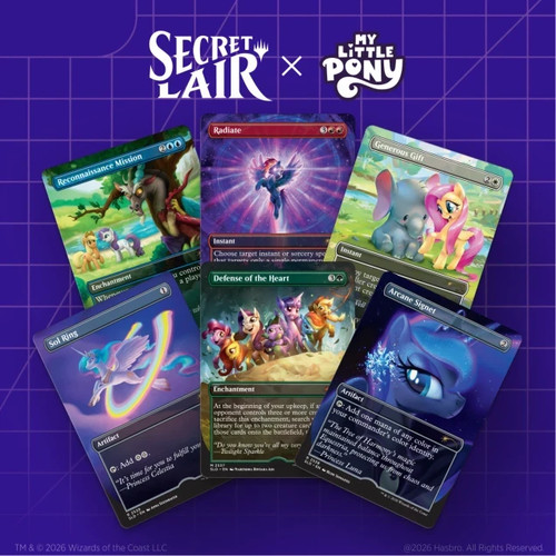 Mtg secret lair little pony - my,