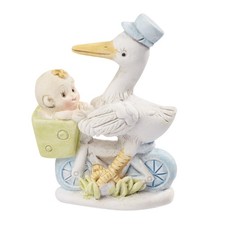 Baby-Girl Storch auf Fahrrad