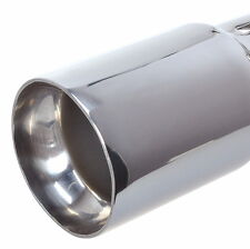 Endrohr Auspuffblende Edelstahl 1 x 76 mm rund zum anschrauben 4 - 5,5 cm B-Ware