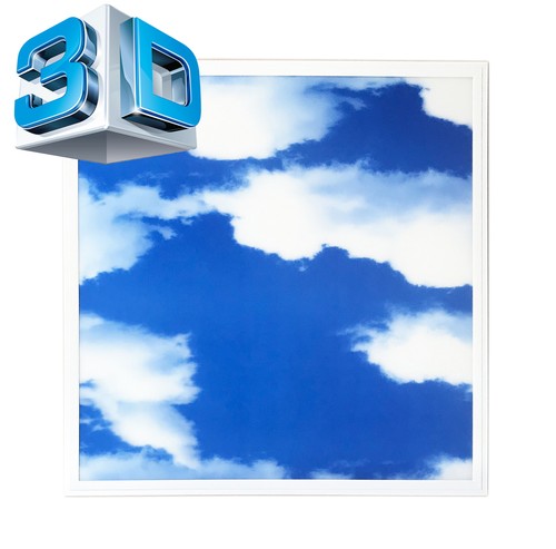 Led panel slim einbauleucte - 3d,