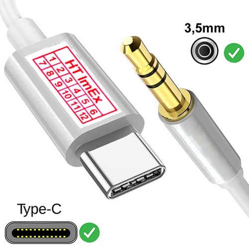 Stereo audiokabel aux 5 - aux, 3,5