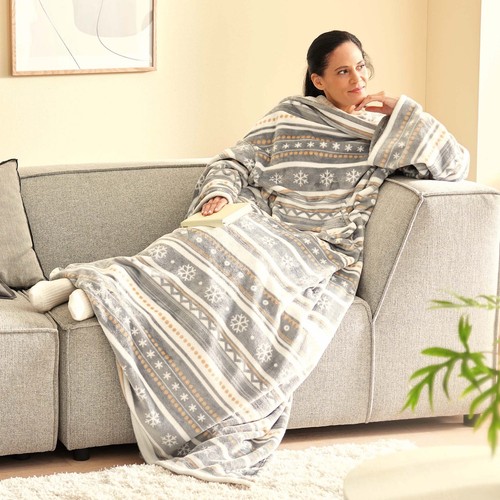 Xxl kuscheldecke mit ärmeln - kuscheldecke,