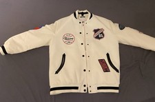 Tommy Jeans Bomberjacke Letterman Weiß