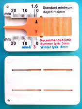 Reifenprofilmesser Auto PKW 0-20mm Werkzeug Profiltiefen Messgerät Tiefenmesser