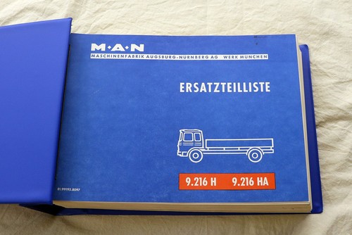 Ersatzteilliste man 216 h - 9.216,
