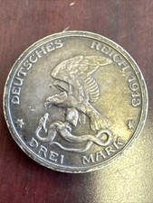 1913 German Empire Drei Mark