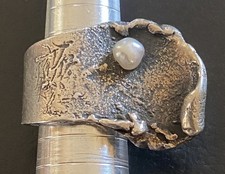 Hübscher alter  925er  Silber Ring - Designer Ring  - Gr.:55 (k14)