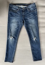 EDC by ESPRIT Damenjeans, W33/L32, (Slim Fit) blue, Stretch