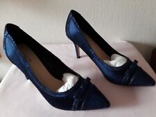 MENBUR - sexy Damen Pumps / Schuhe - BLAU Gr. 37 / 38 neuwertig Spitz glänzend