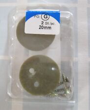 Schrankrohrlager 20mm gold Kunststoff mit Schrauben