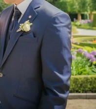 Hochzeitsanzug/ Bräutigamanzug Blau von Angelo Vicentti Gr.S