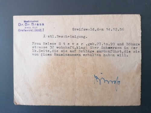 Ddr ärztliche bescheinigung - ddr,