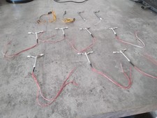 7 doppelte Peitschenleuchten und 4 einfache Peitschenleuchten