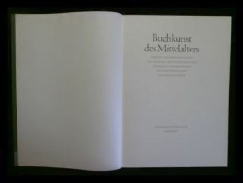 Buchkunst des mittelalters - des,