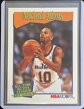 Michael Adams - 1991 NBA Hoops Basketball - All-Time Active Leader #530