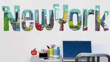 Wandtattoo New York Schriftzug