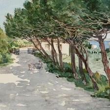 Südliche Landschaft Meer