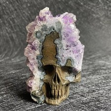 Natural Stone Skull Carving