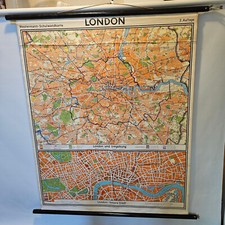 Alte Rollkarte LONDON school