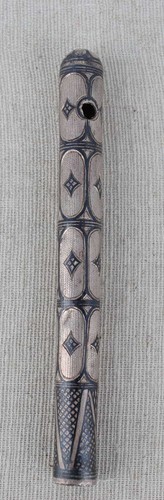 Schirmgriff silber nielliert - schirmgriff,