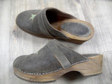 XUZ stylische Clogs Retrolook braun m. Stern Gr. 40 TOP SP1117