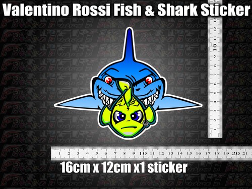 Fisch hai aufkleber sticker - &,