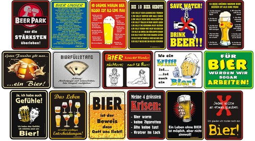 Blechschild schild bier - blechschild,