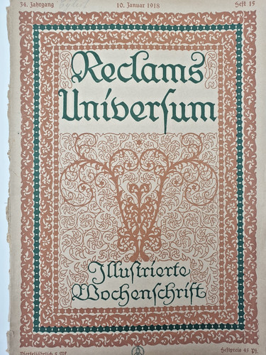 Zeitschrift reclams universum - zeitschrift:,