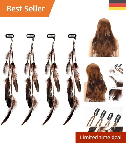 Feder haarclips bohemian - feder,