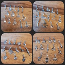 Charms mit Karabiner Bettelarmband Schlüsselanhänger Taschenanhänger 54 Motive