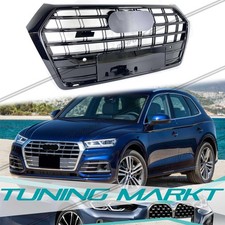 SQ5 Optik Schwarz Frontgrill Kühlergrill für Audi Q5 FY S Line 2017-2020 mit PDC