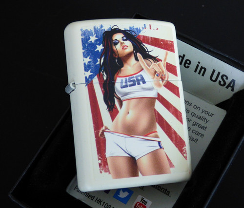 Zippo lighter girl - zippo,