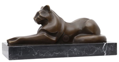 Bronzeskulptur katze - bronzeskulptur, im