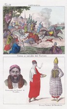 Tartary Tatarei Russia Russland Russie costumes Tracht Lithographie 1840