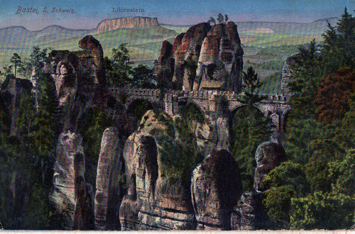 Ansichtskarte bastei - ansichtskarte,