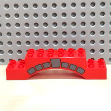 LEGO Duplo Stein rot mit Motiv