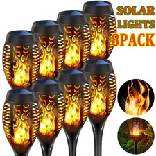 8er Solar Fackel Set LED