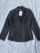 Gesine Moritz Flanell Jacke Anthrazit Grau Gr.38, Neu Designer Modell