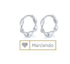 Creolen hoops Verdreht echt